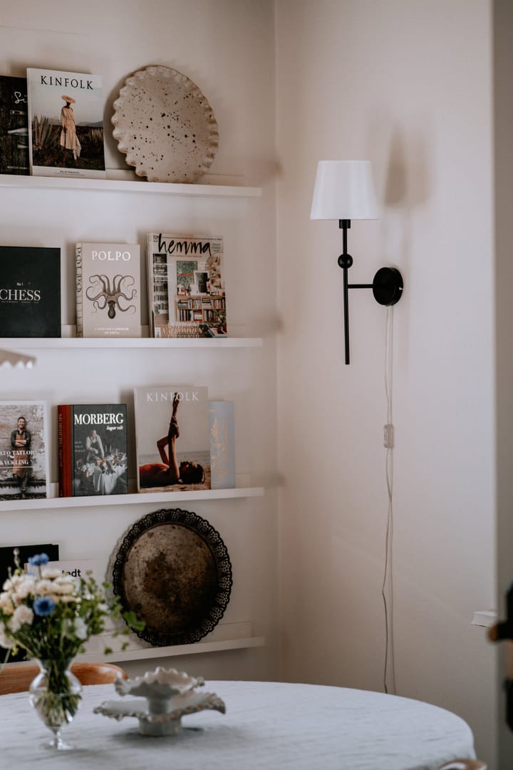 Lámpara de pared Astrid, negro Globen Lighting