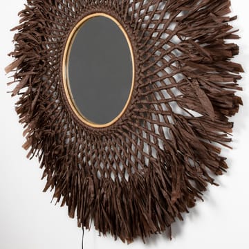 Lámpara de pared con espejo Boho Ø90 cm - marrón - Globen Lighting