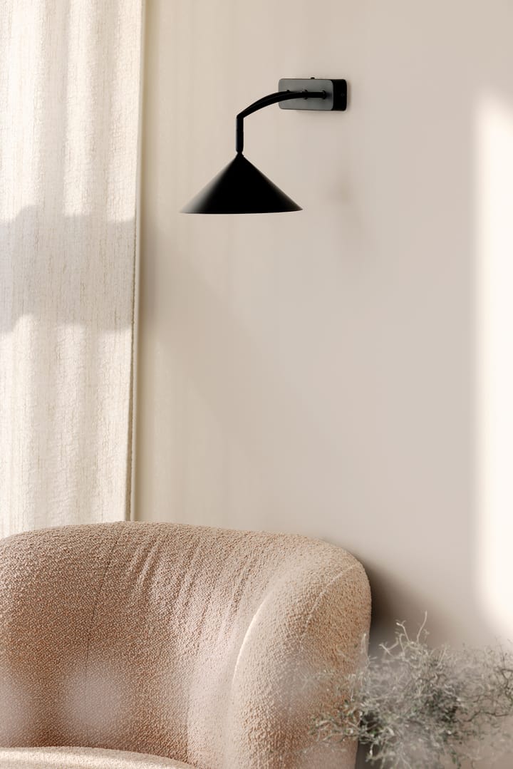 Lámpara de pared Curve, Negro Globen Lighting