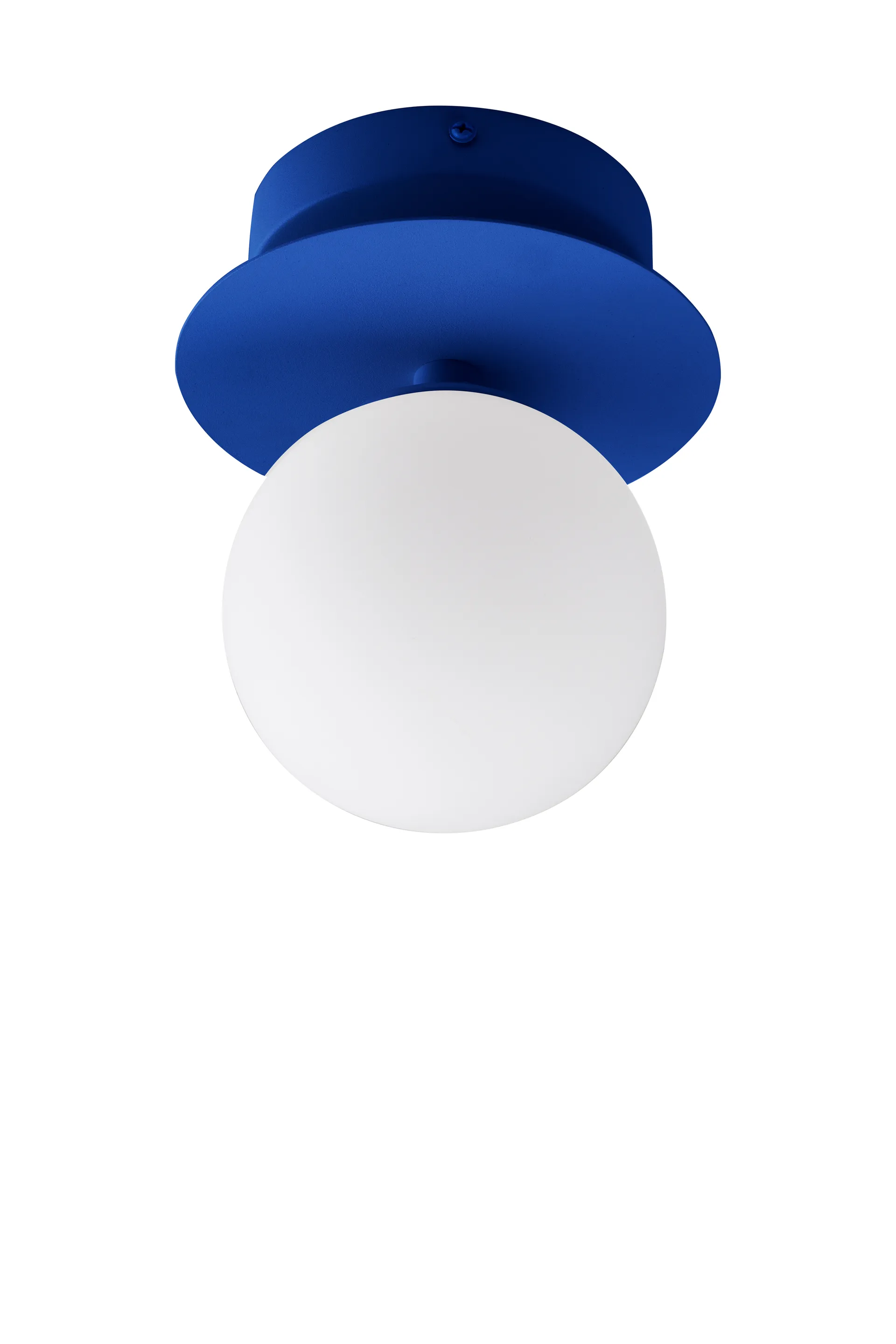 Lámpara de pared/plafón Art Deco IP44, Azul-blanco Globen Lighting