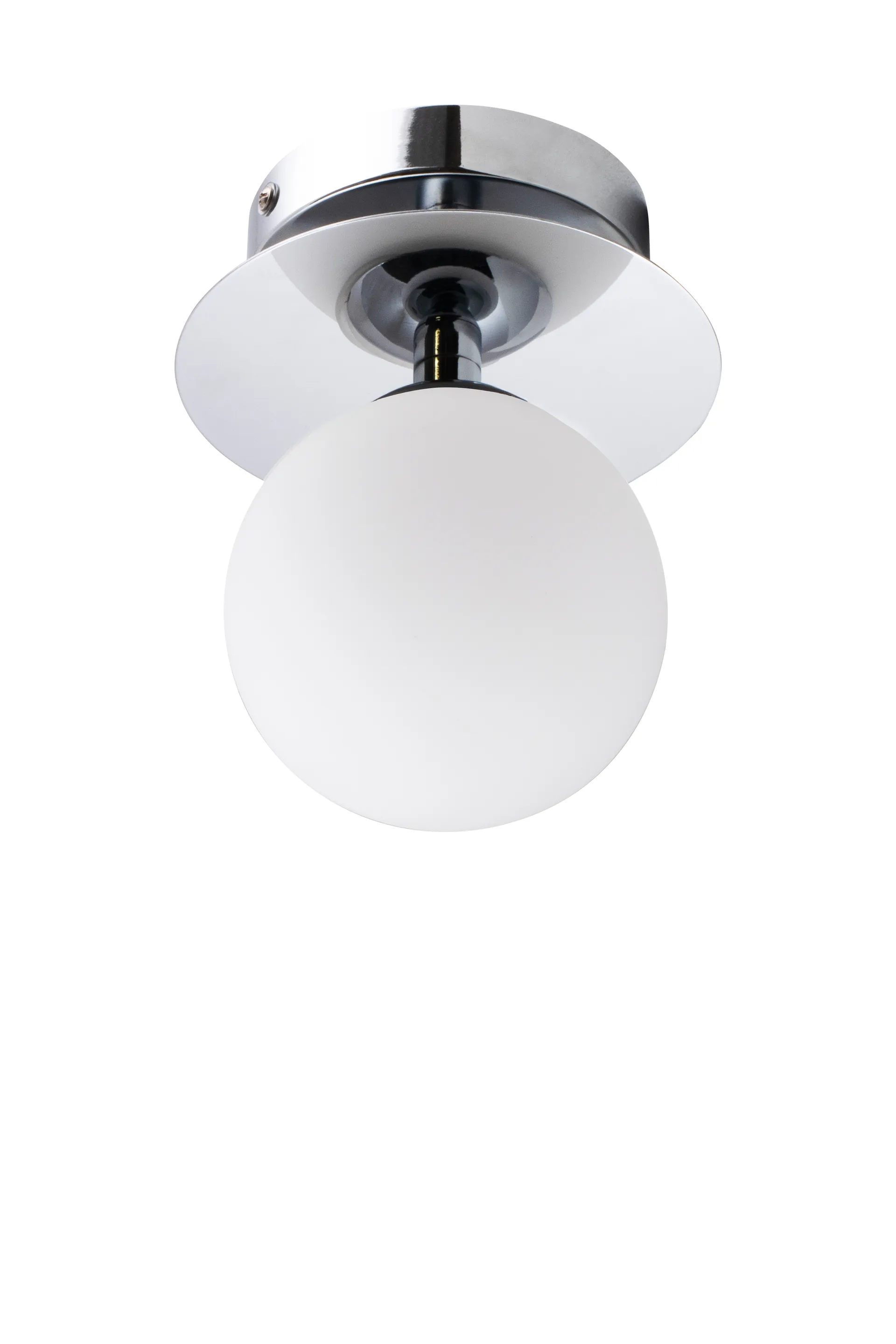 Lámpara de pared/plafón Art Deco IP44, Cromo-blanco Globen Lighting