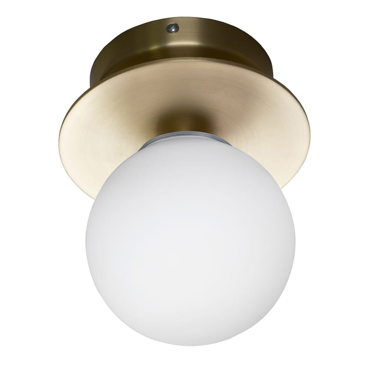 Lámpara de pared/plafón Art Deco IP44, latón cepillado Globen Lighting