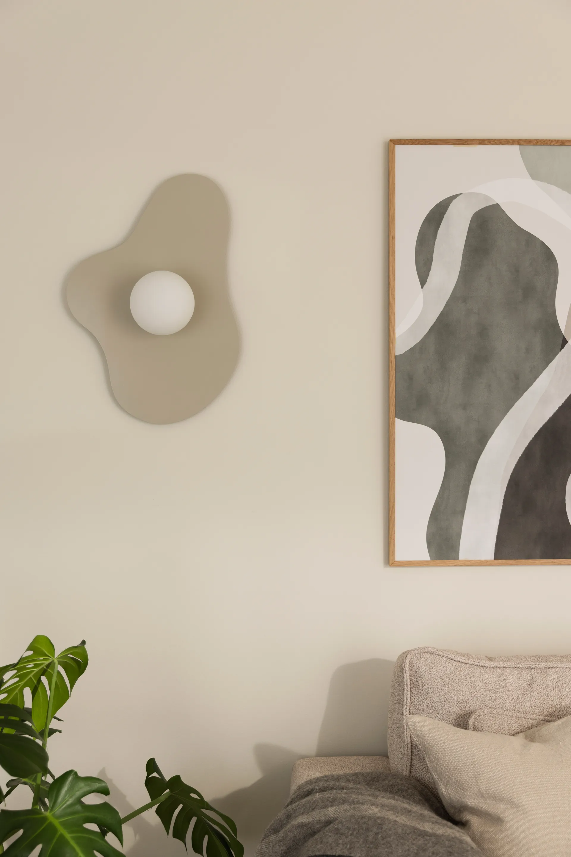 Lámpara de pared/plafón Illusion 60 cm, Beige Globen Lighting