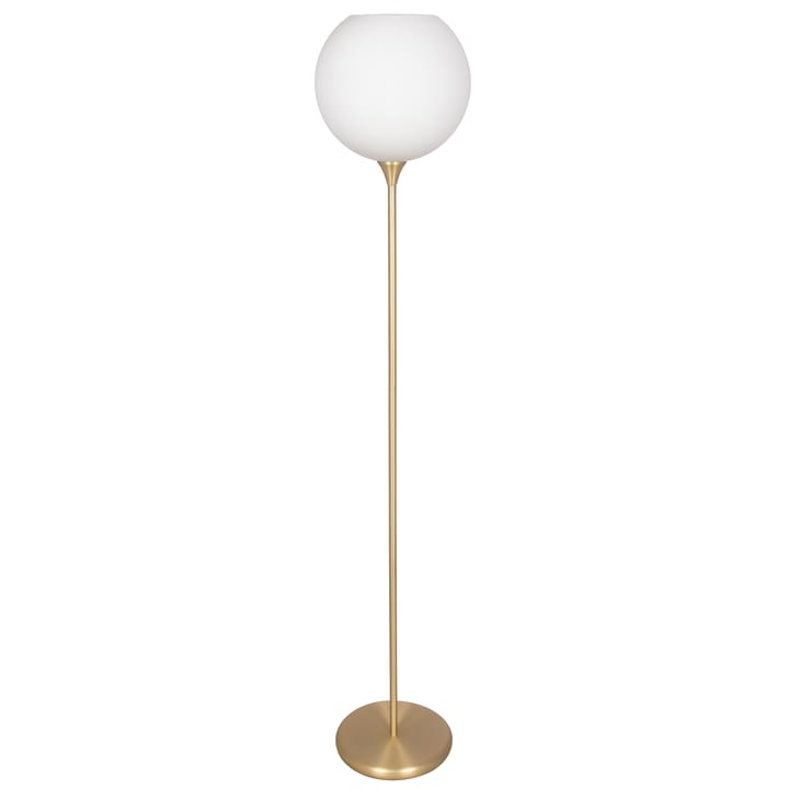 Lámpara de pie Bowl vidrio opal - latón cepillado - Globen Lighting