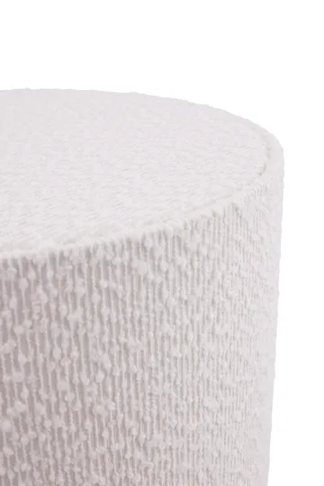 Lámpara de pie Florian  - Blanco bouclé/beige, Ø30 × 80 cm - Globen Lighting