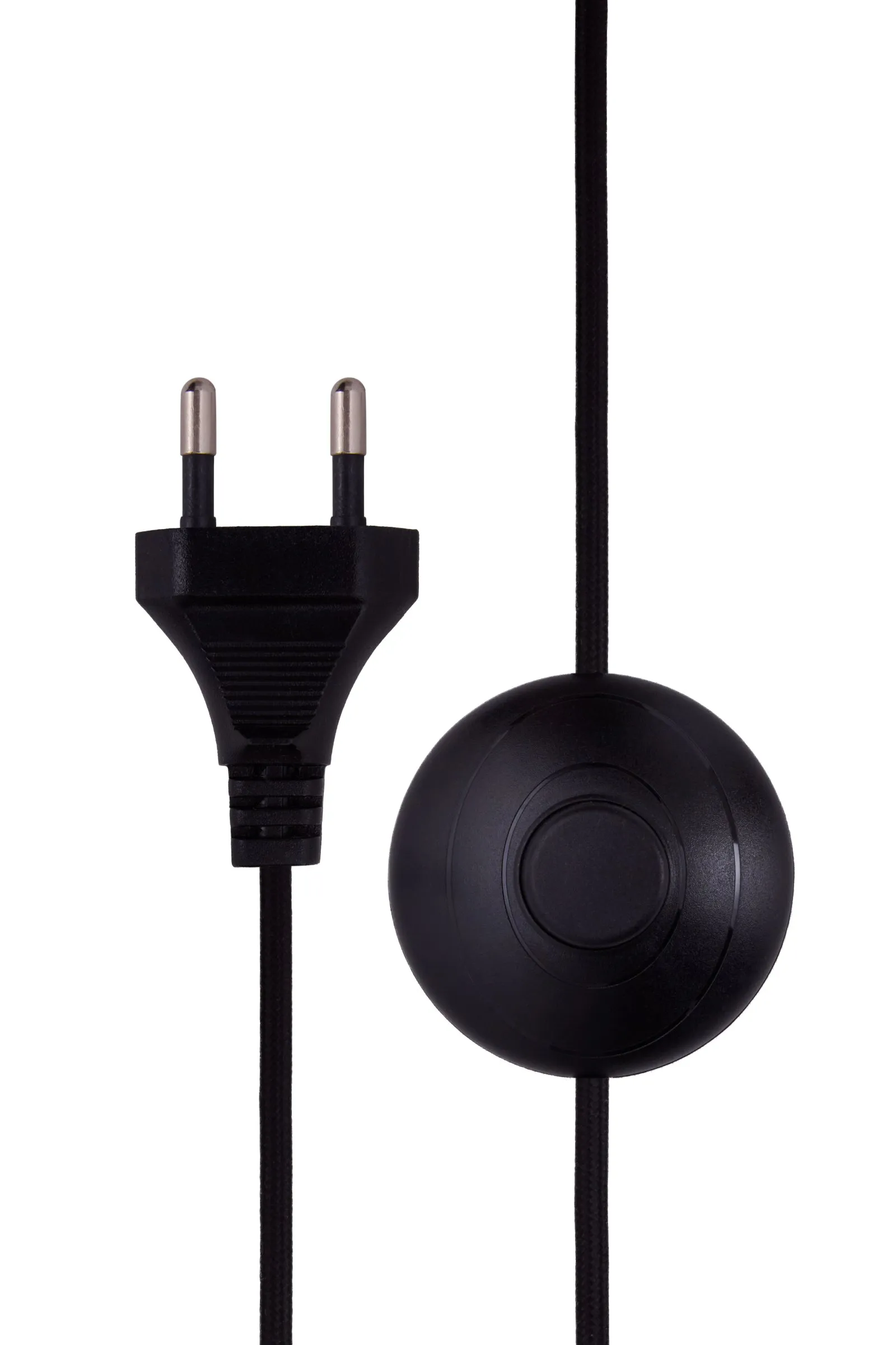 Lámpara de pie Florian , Blanco bouclé/negro, Ø30x80 cm Globen Lighting