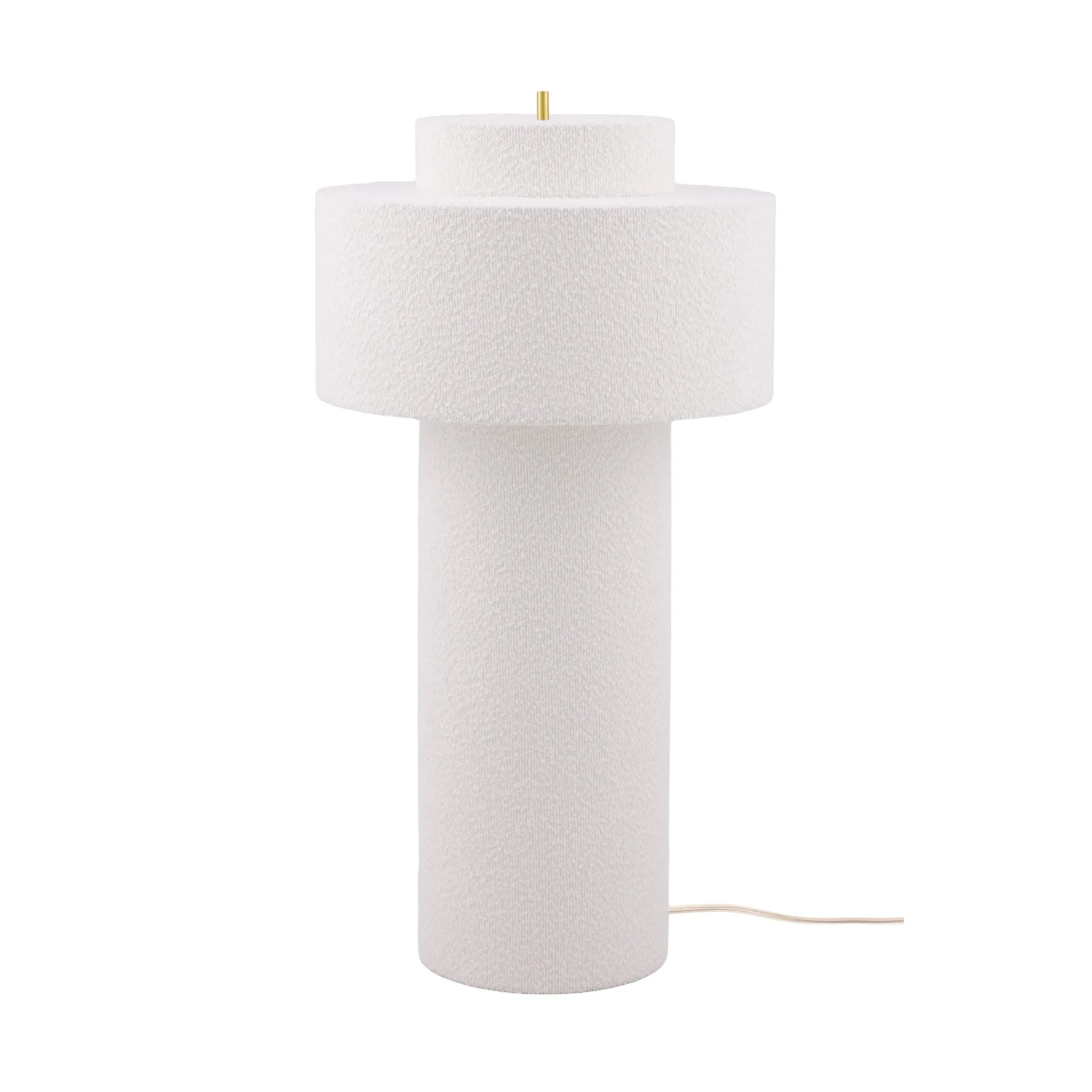 Lámpara de pie Noah , Blanco bouclé, Ø45 x 88 cm Globen Lighting