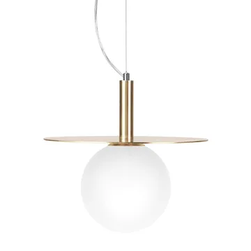 Lámpara de techo Art Deco - latón-vidrio opal - Globen Lighting