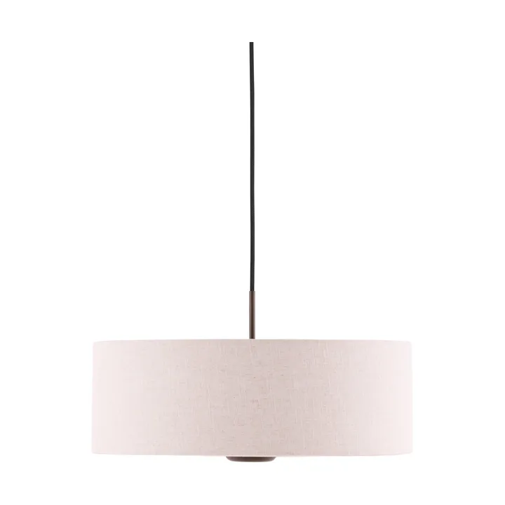 Lámpara de techo Bosco - Beige, roble teñido de marrón, Ø55 cm - Globen Lighting