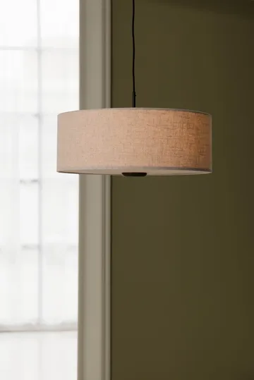 Lámpara de techo Bosco - Beige, roble teñido de marrón, Ø55 cm - Globen Lighting