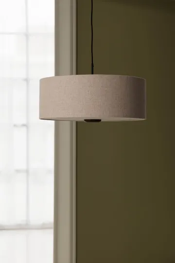 Lámpara de techo Bosco - Beige, roble teñido de marrón, Ø55 cm - Globen Lighting