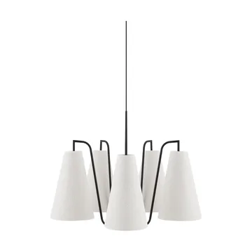 Lámpara de techo Lou - 5, Bouclé blanco-negro, 67x67 cm - Globen Lighting