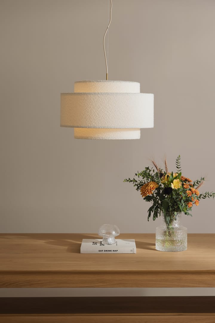 Lámpara de techo Noah Ø50 cm, Bouclé blanco Globen Lighting