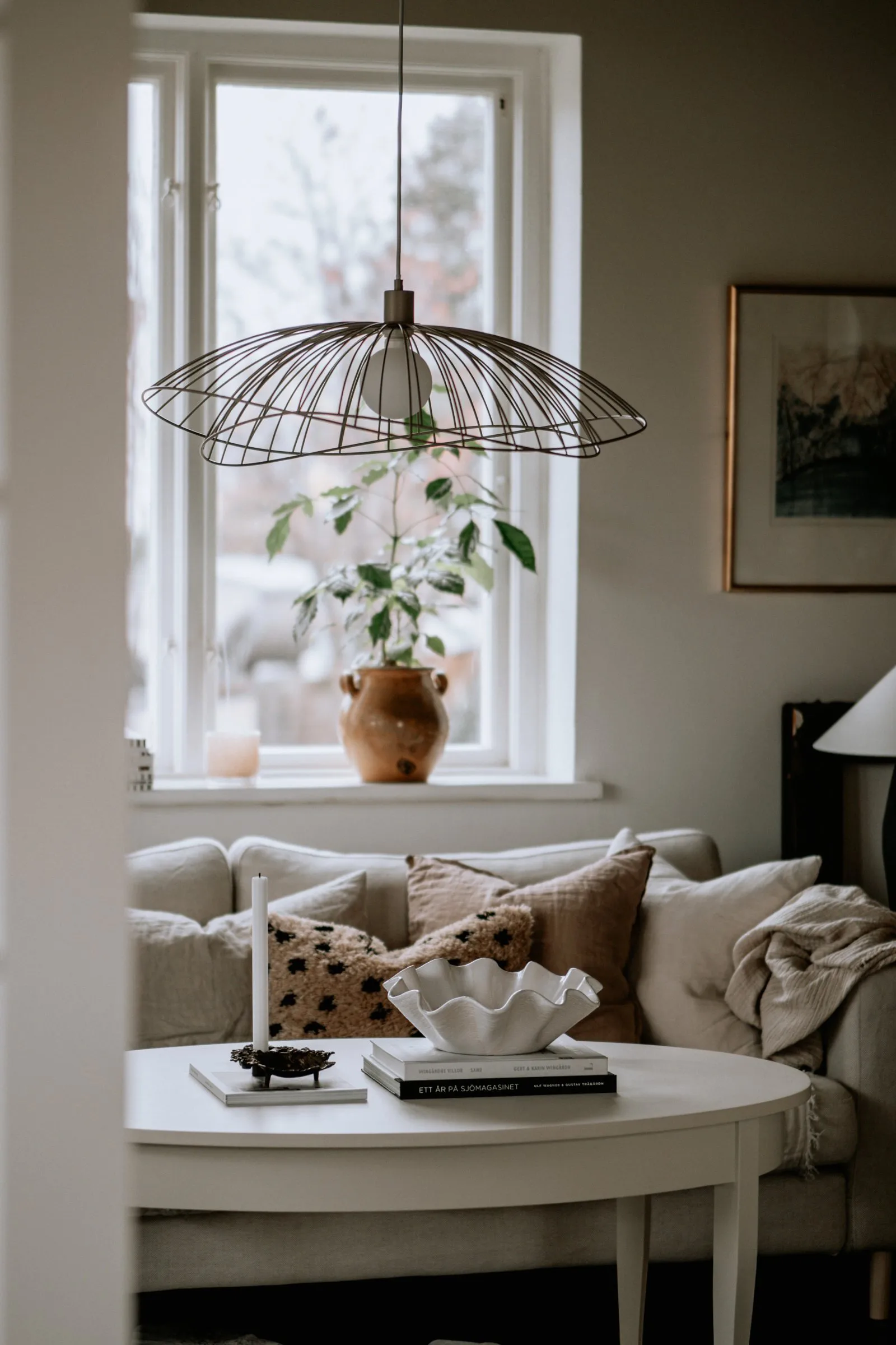 Lámpara de techo Ray Ø70 cm, Mud Globen Lighting