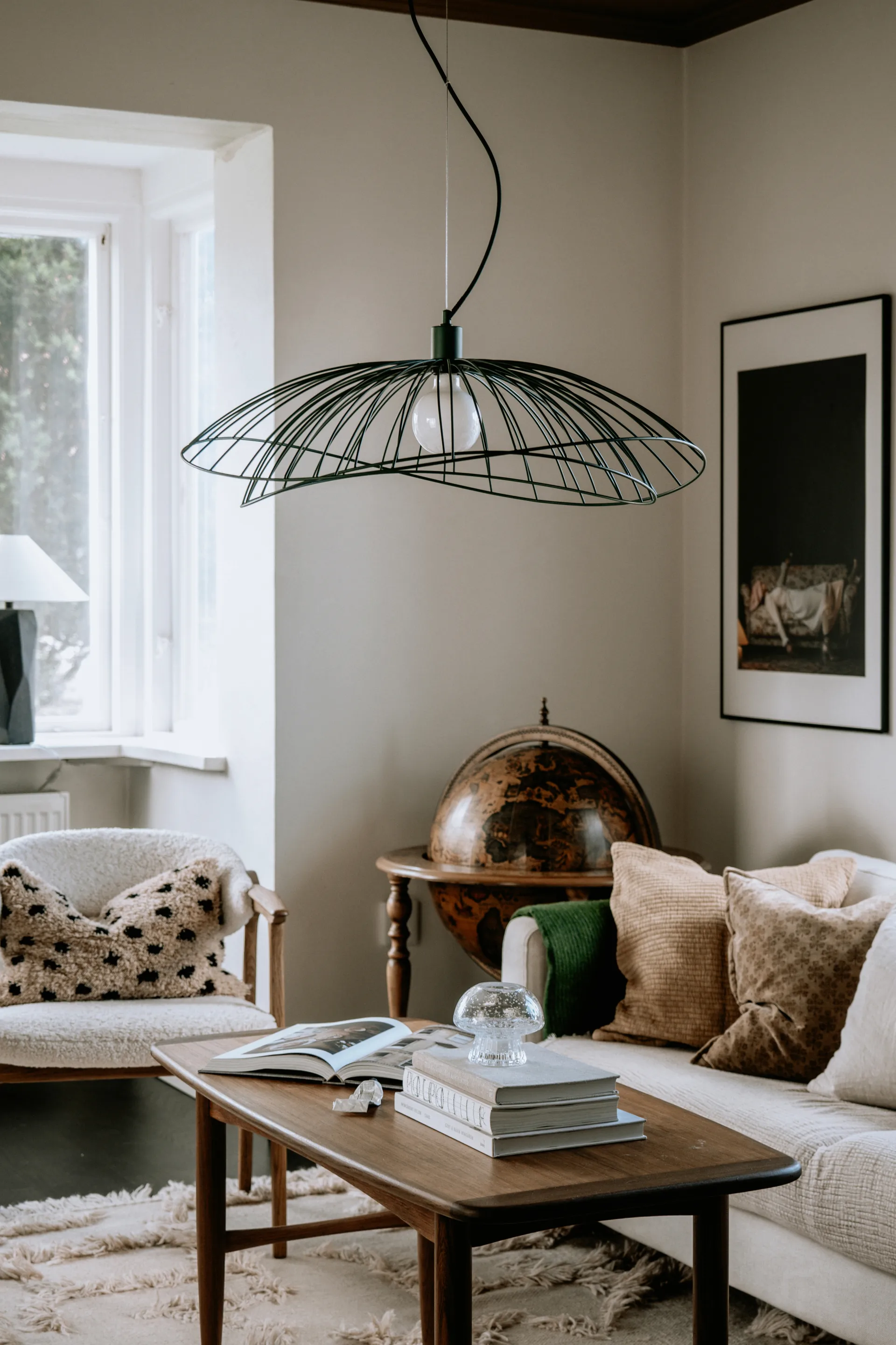 Lámpara de techo Ray Ø70 cm, Verde Globen Lighting