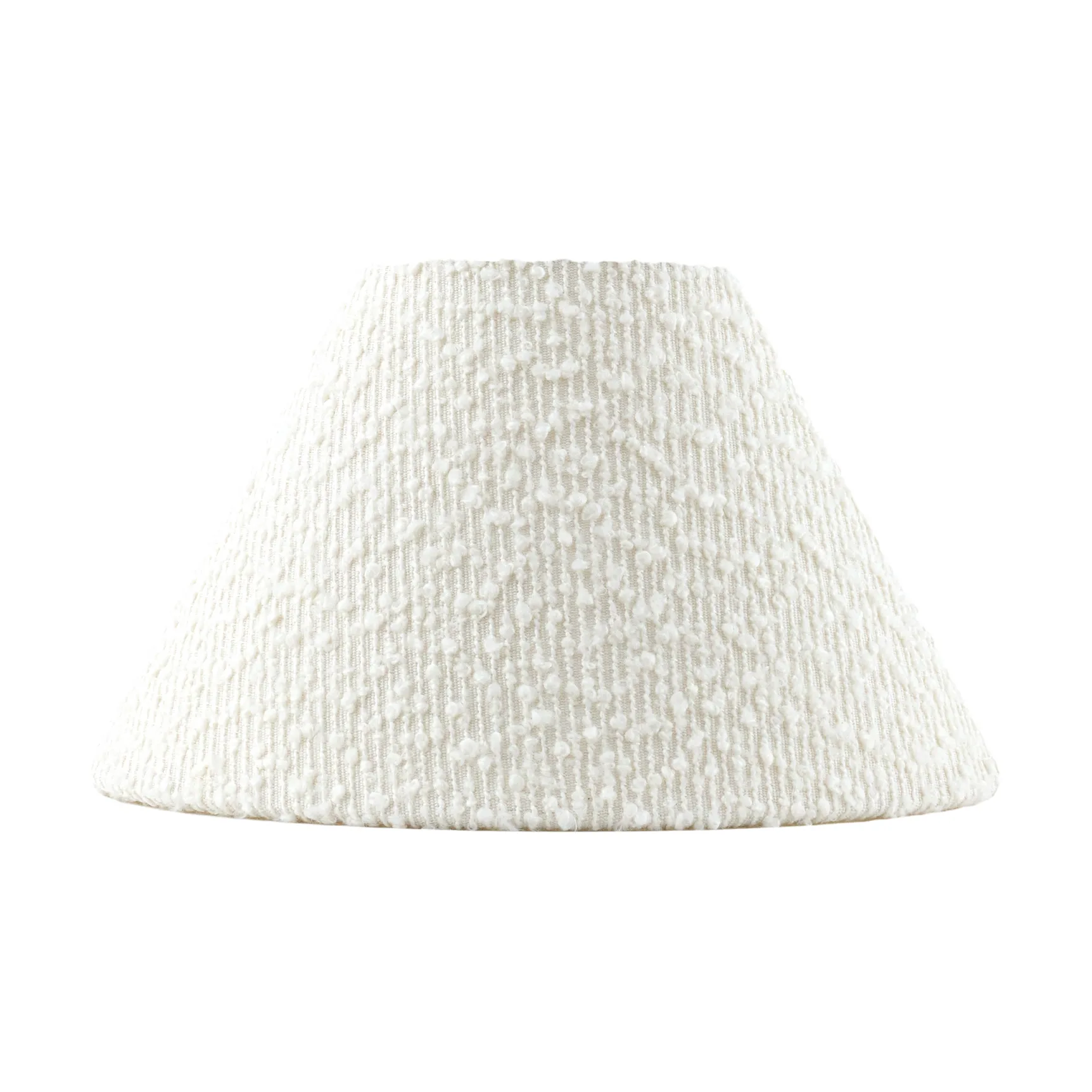 Pantalla de lámpara Iris 20, Bouclé blanco Globen Lighting
