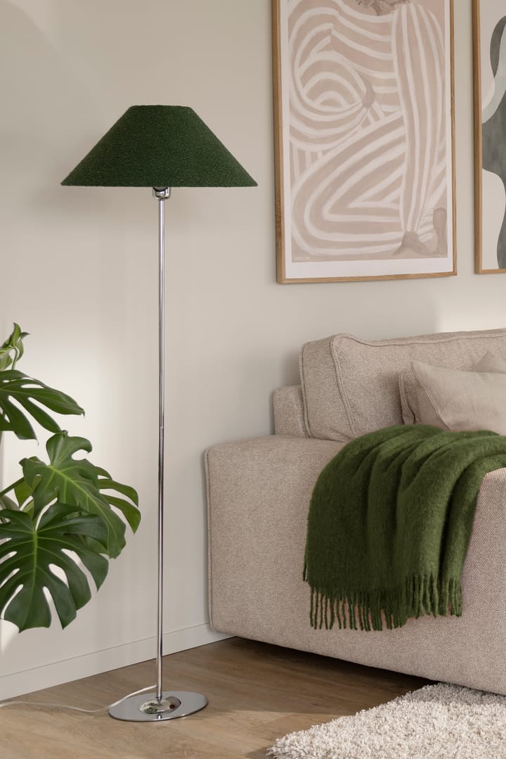 Pantalla de lámpara Iris 45, Bouclé musgo verde Globen Lighting