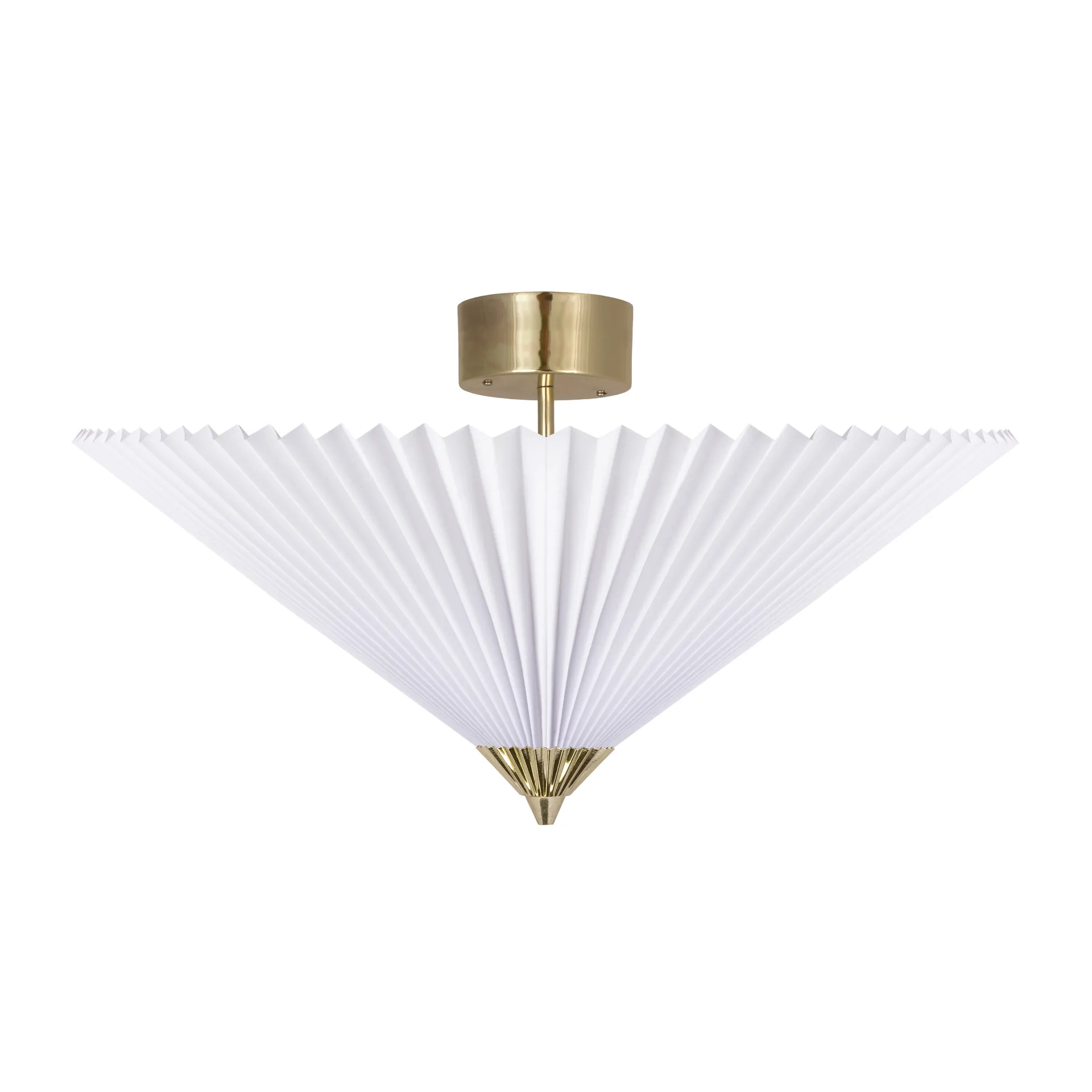 Plafón Matisse Ø60 cm, latón-blanco Globen Lighting