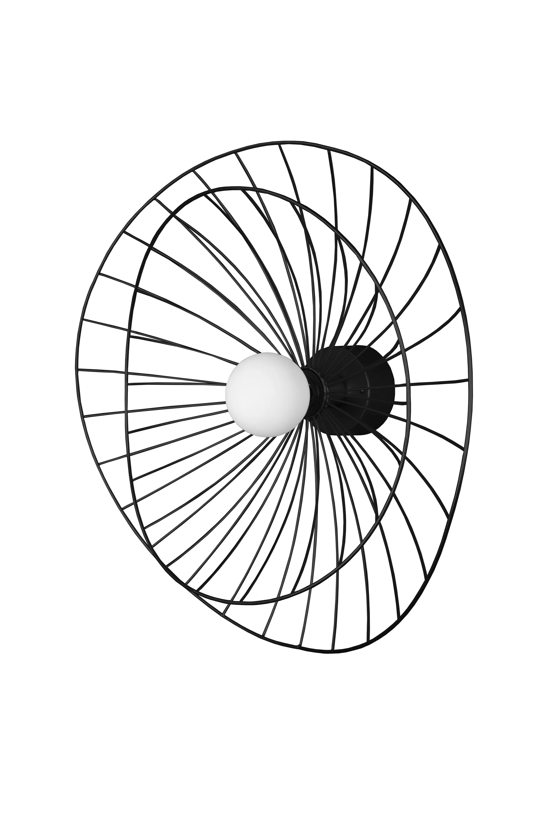 Plafón Ray, negro mate Globen Lighting