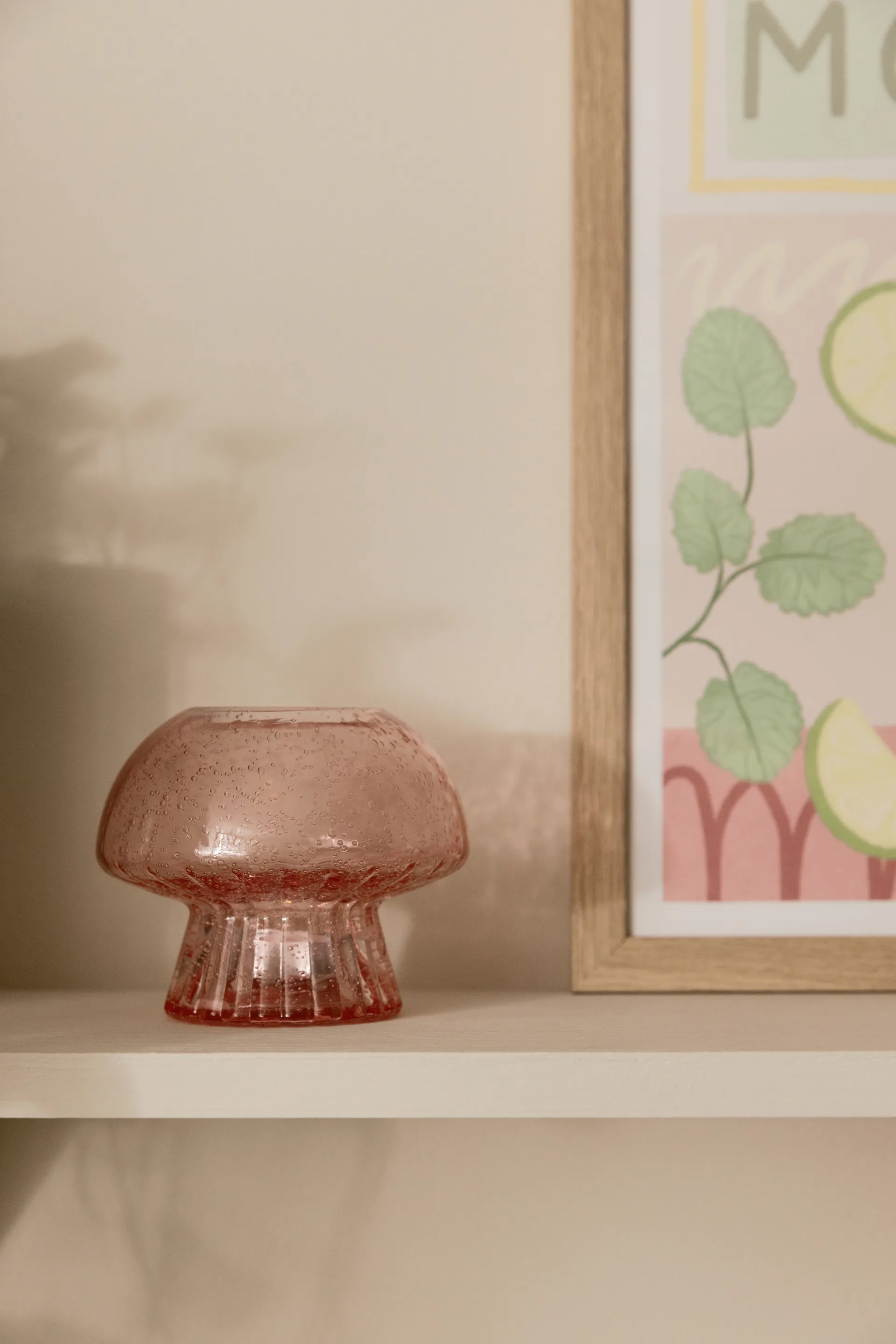 Portavelas para vela pequeña Fungo 12 Special Edition, Rosa Globen Lighting