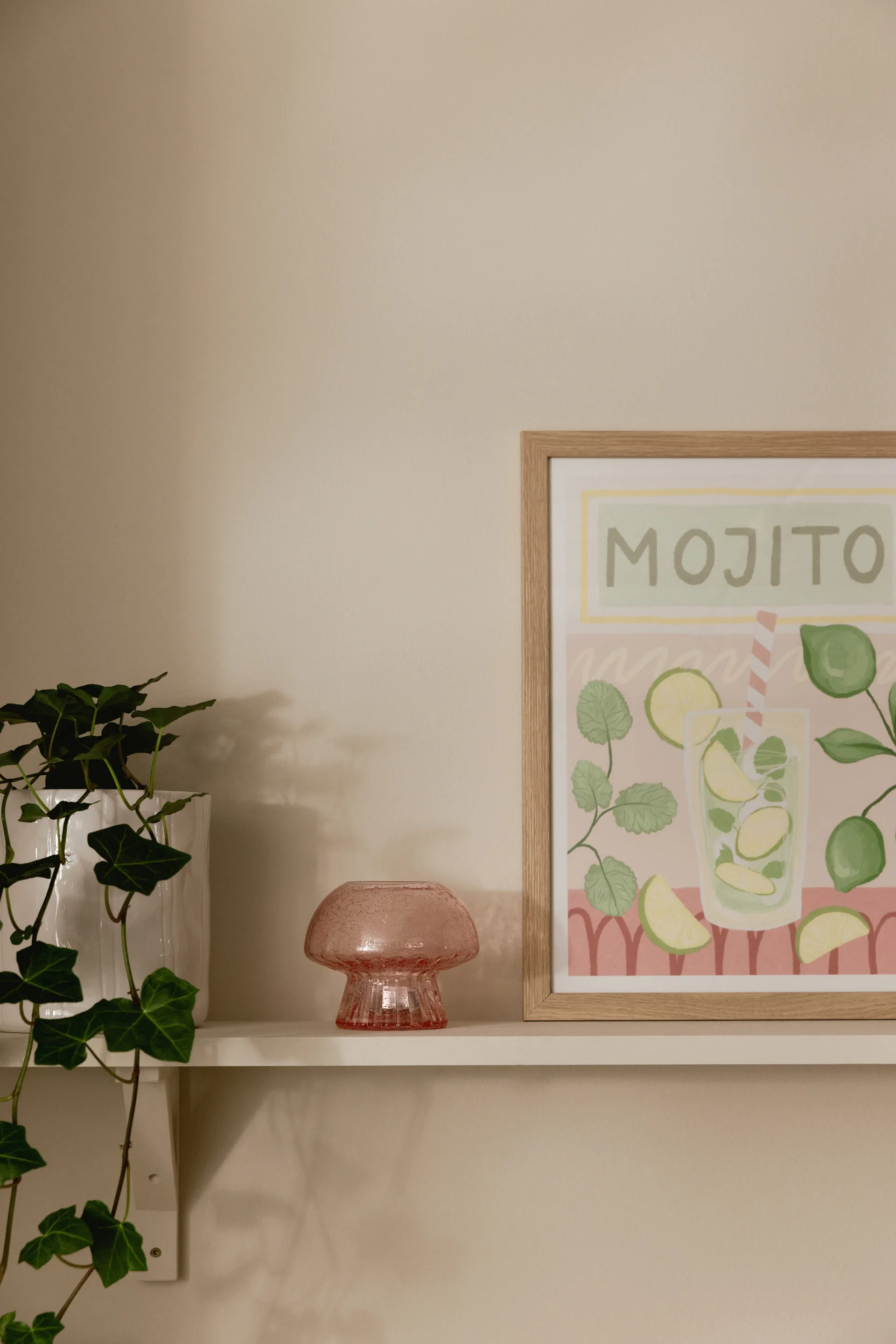 Portavelas para vela pequeña Fungo 12 Special Edition, Rosa Globen Lighting