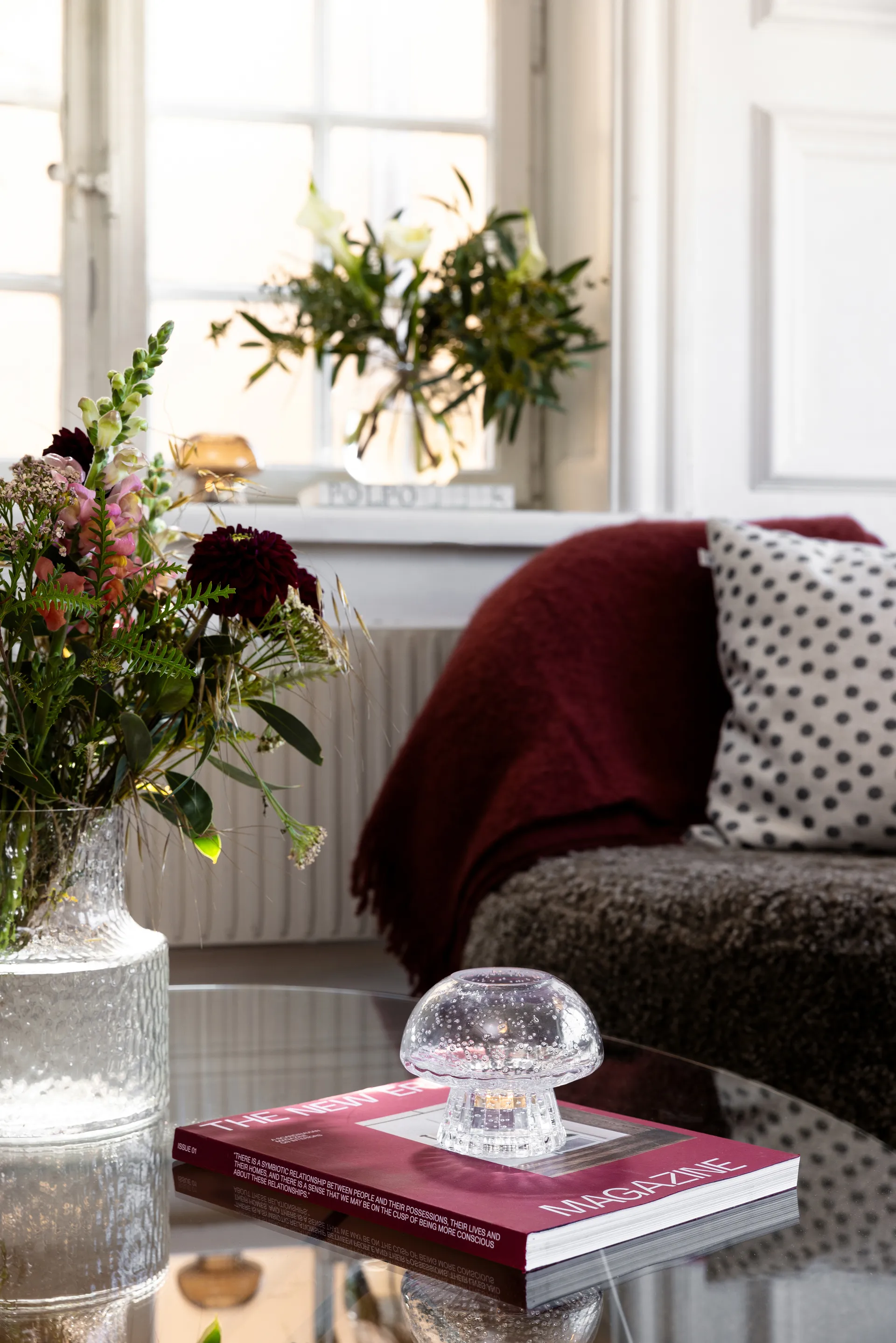 Portavelas para vela pequeña Fungo 12 Special Edition, Transparente Globen Lighting