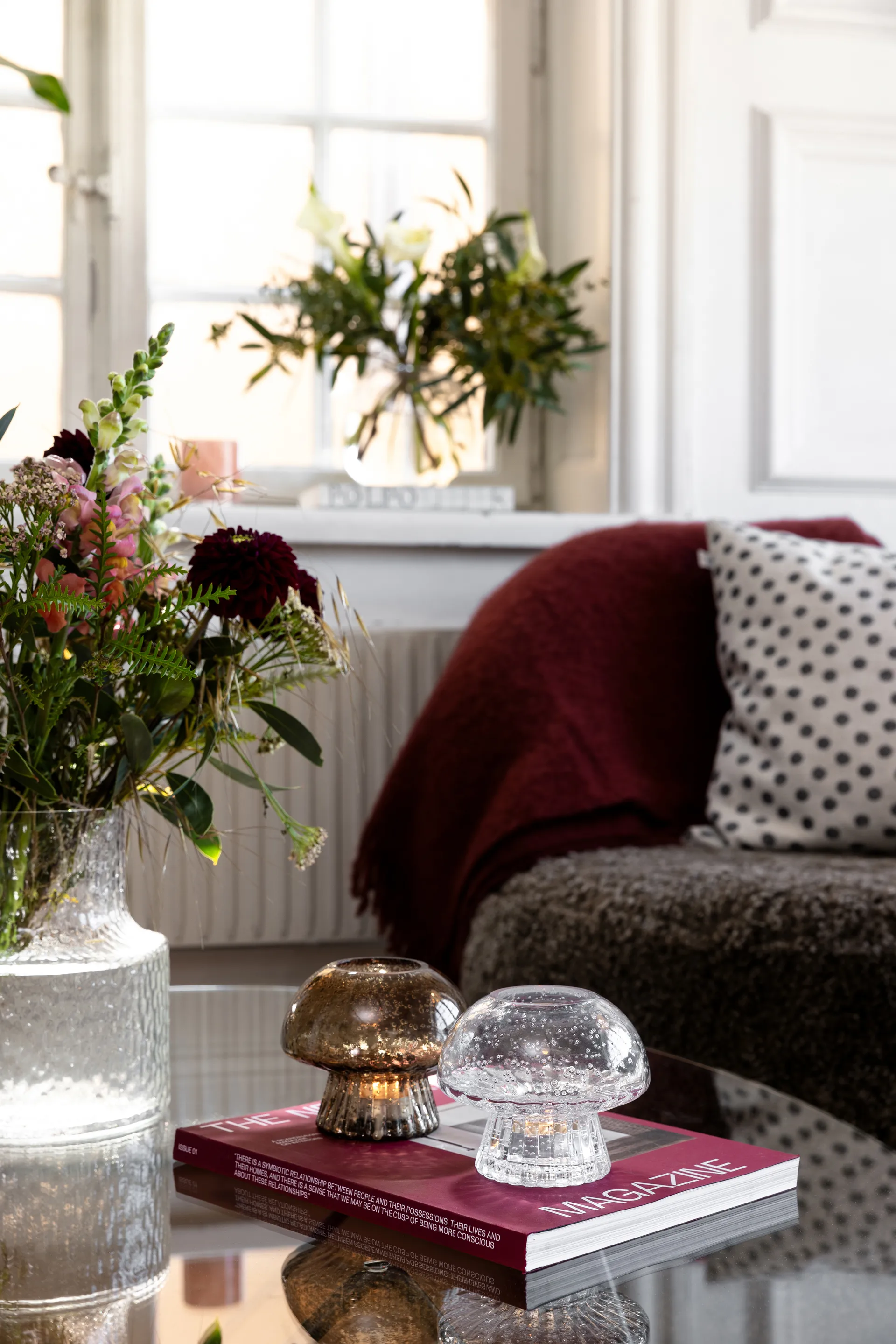 Portavelas para vela pequeña Fungo 12 Special Edition, Transparente Globen Lighting