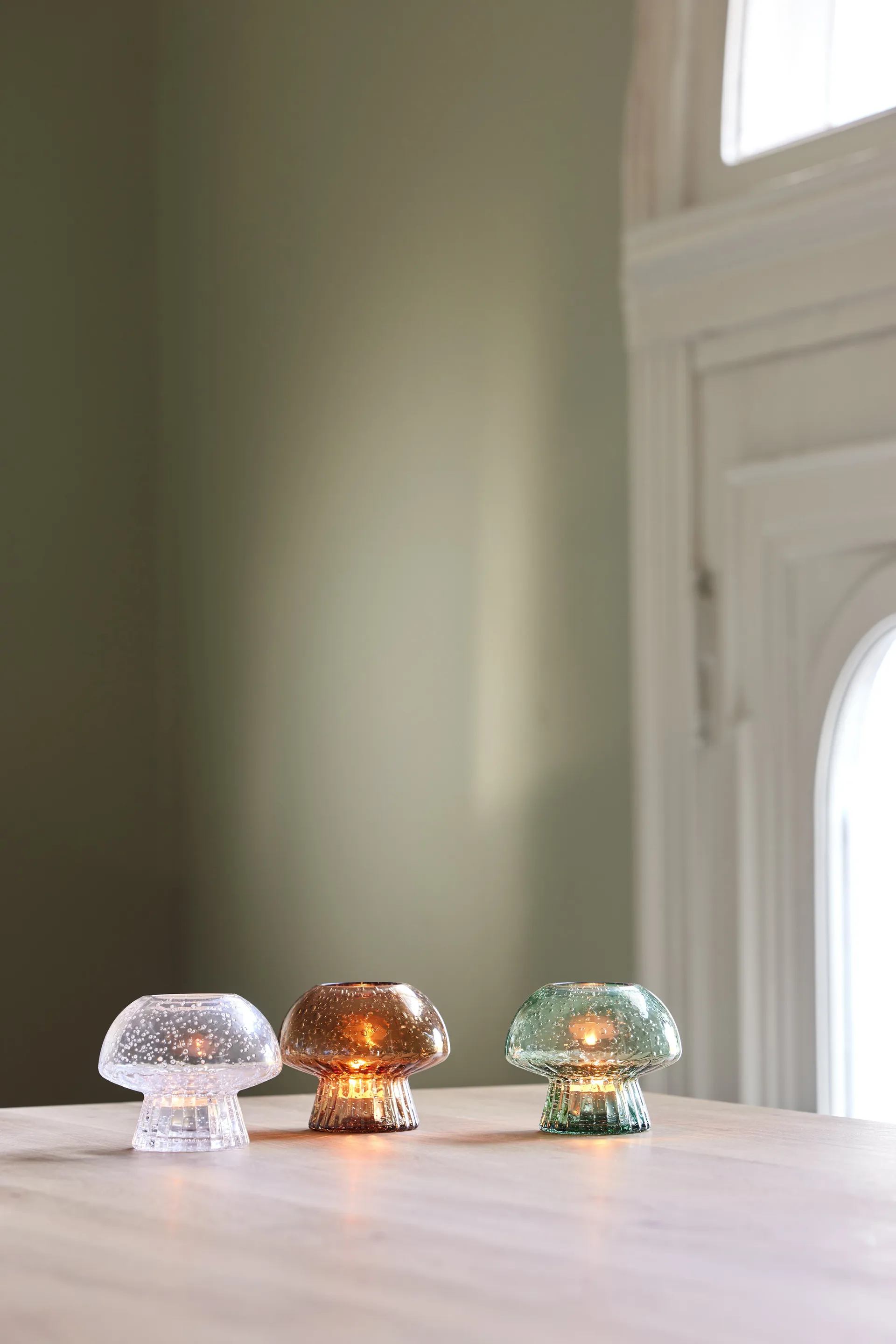 Portavelas para vela pequeña Fungo 12 Special Edition, Verde Globen Lighting