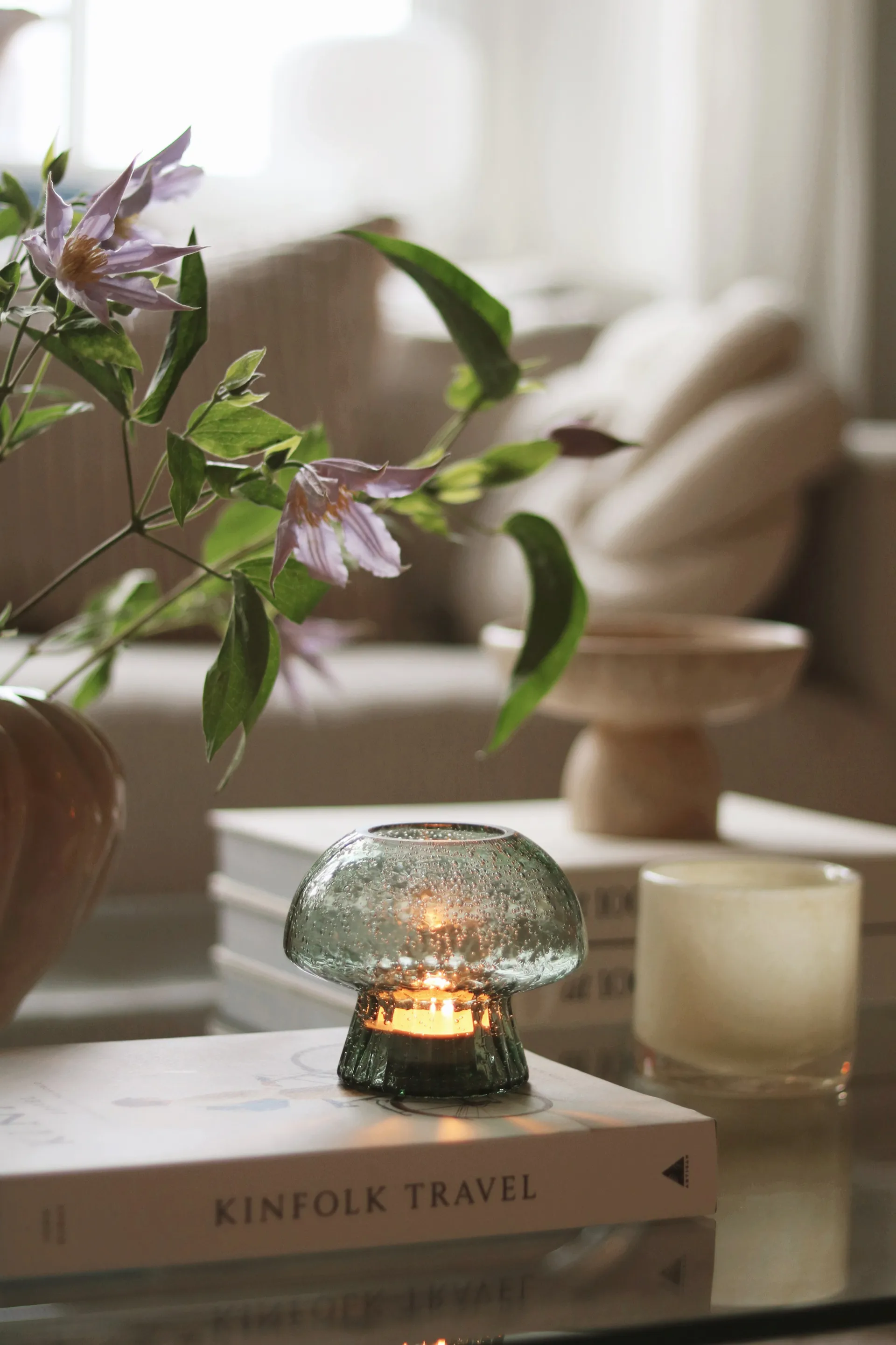 Portavelas para vela pequeña Fungo 12 Special Edition, Verde Globen Lighting