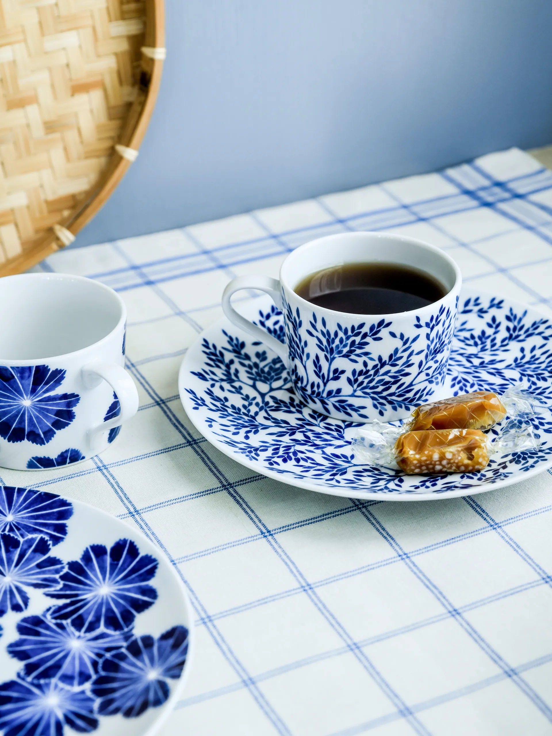 Plato de postre Botanica Myrten Ø21, Azul Götefors Porslin