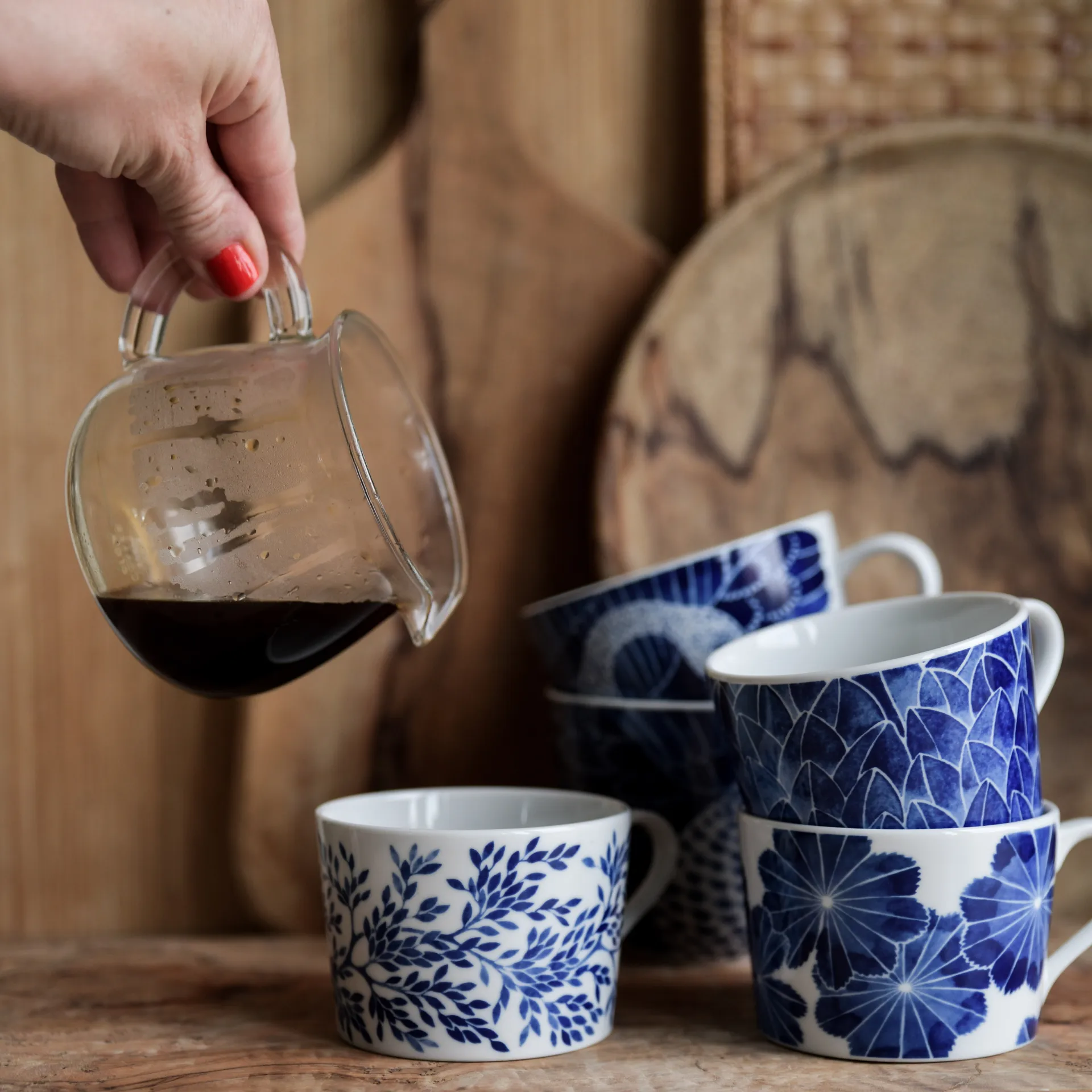 Taza con asa Botanica, Myrten Götefors Porslin