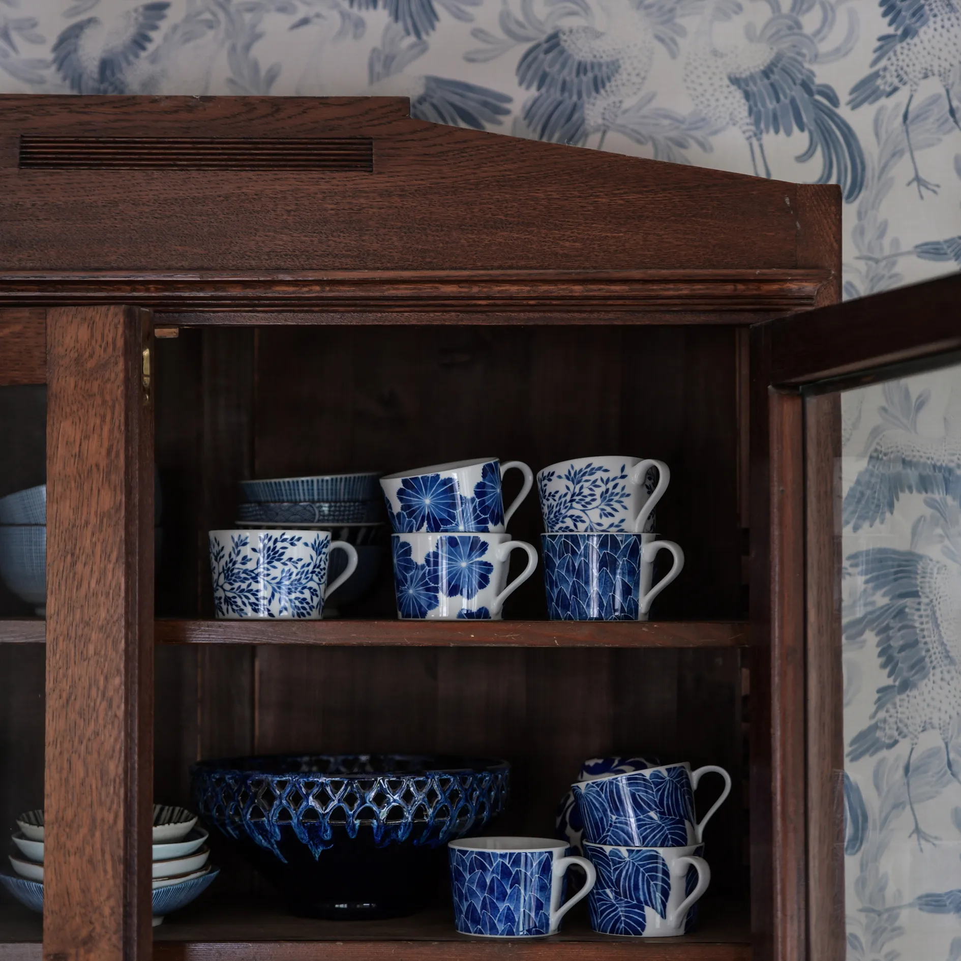 Taza con asa Botanica, Myrten Götefors Porslin