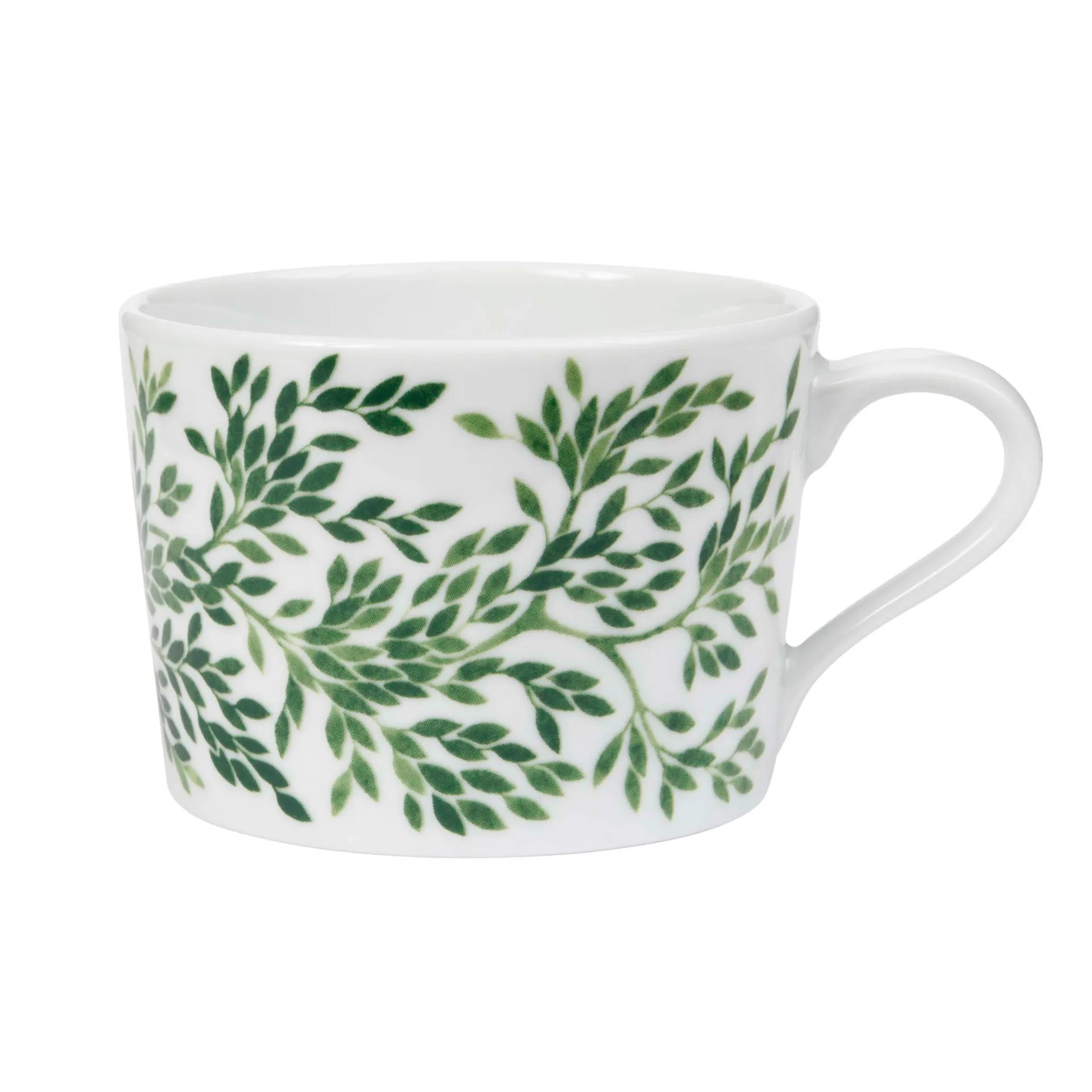 Taza con asa Botanica verde, Myrten Götefors Porslin