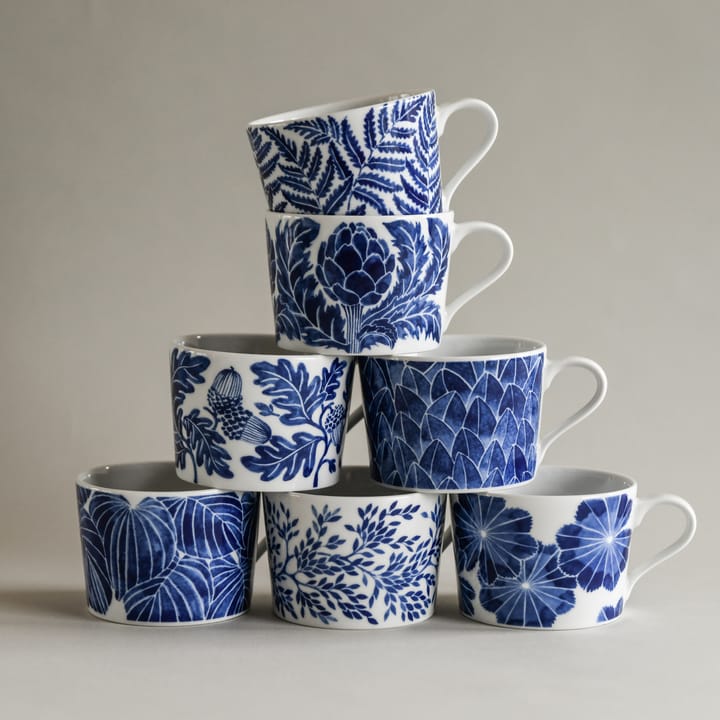 Taza Fern 24 cl, Azul Götefors Porslin