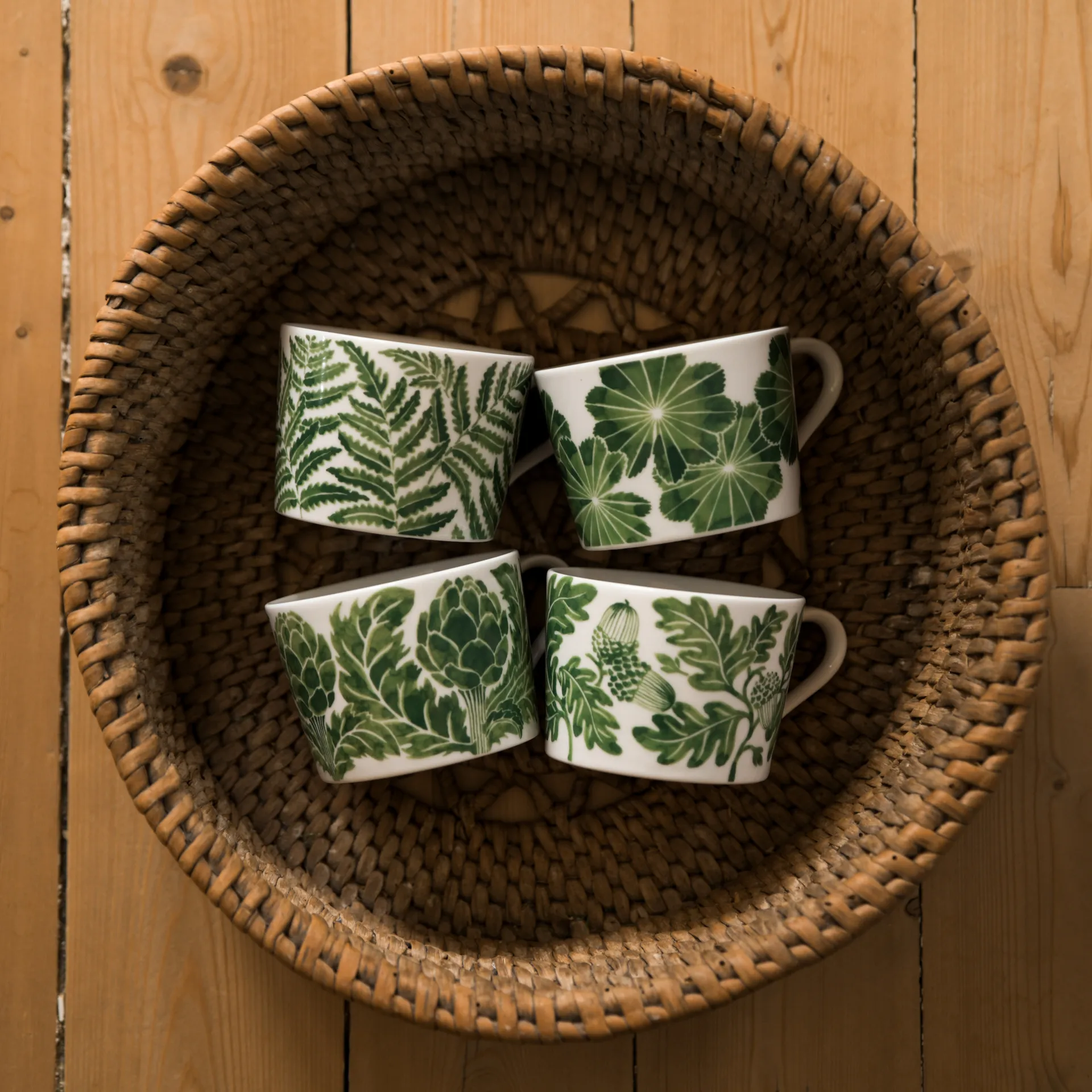 Taza Fern 24 cl, Verde Götefors Porslin