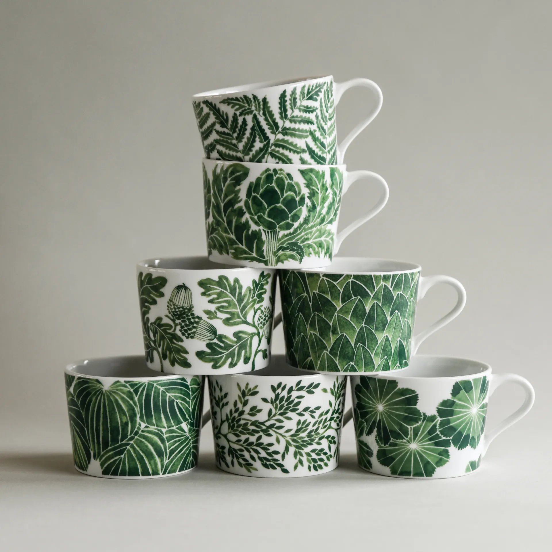Taza Fern 24 cl, Verde Götefors Porslin