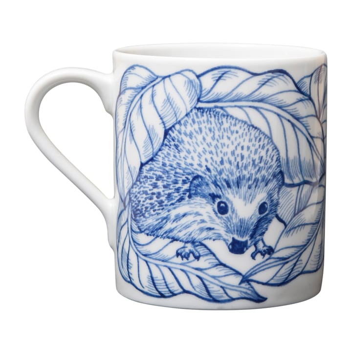 Taza Hedgehogs awakening 35 cl, azul Götefors Porslin