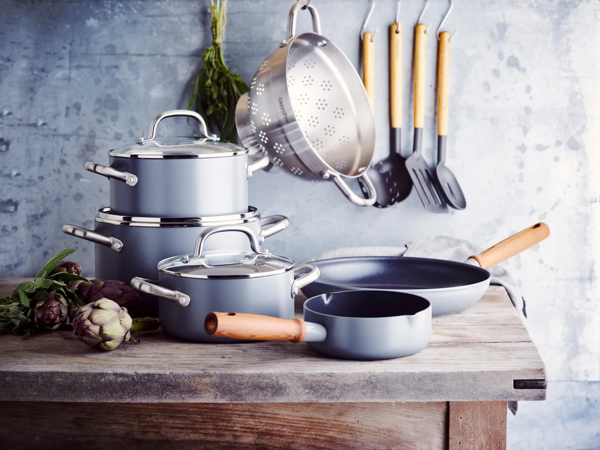 Set de cacerola y sartén Mayflower Pro, 13 piezas GreenPan