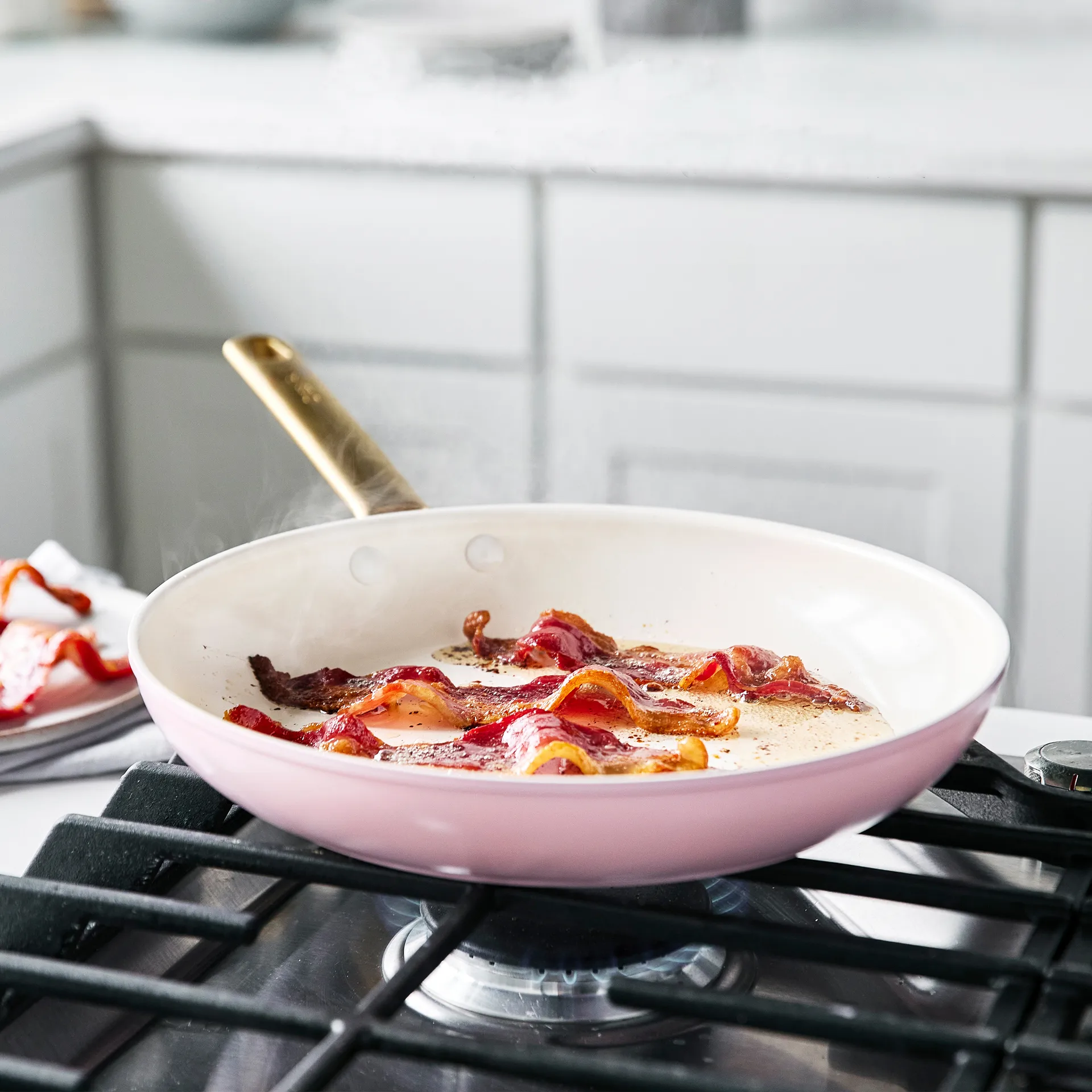 Set de cacerola y sartén Padova 10 piezas, Blush pink GreenPan