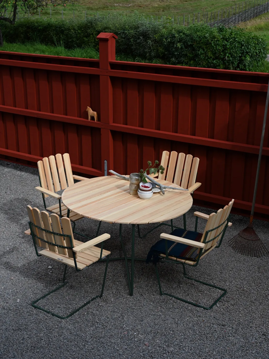 Butaca A2, Pino aceitado-verde Grythyttan Stålmöbler