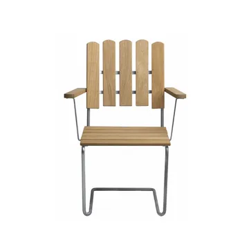 Butaca A2 - Roble aceitado - estructura galvanizada en caliente - Grythyttan Stålmöbler