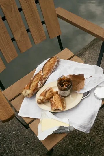 Butaca A2 - Teca sin tratar-negro - Grythyttan Stålmöbler