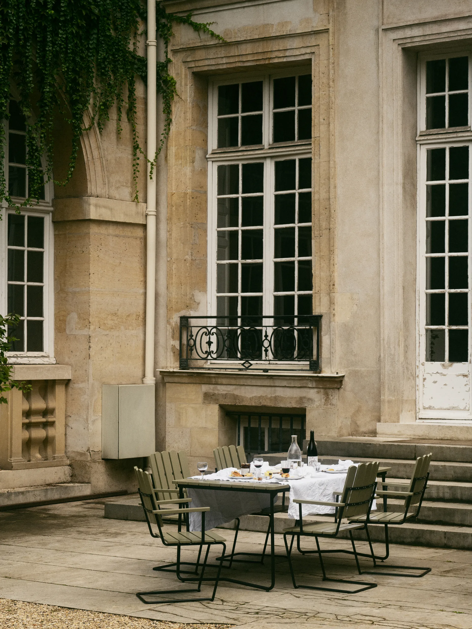 Butaca A2, Verde claro roble-negro Grythyttan Stålmöbler