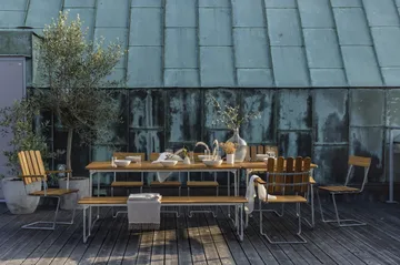 Conjunto de comedor Grythyttan 2 uds. B25A + 8 sillas 1, roble aceitado - Grythyttan Stålmöbler