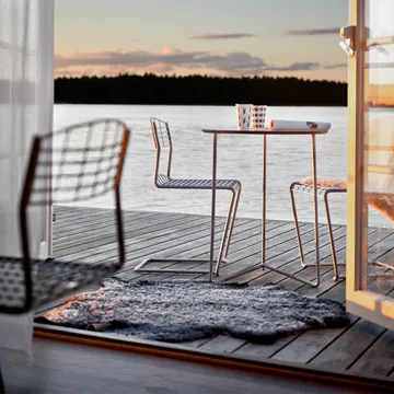 Conjunto de mesa y sillas High Tech - Ø60 cm - Grythyttan Stålmöbler