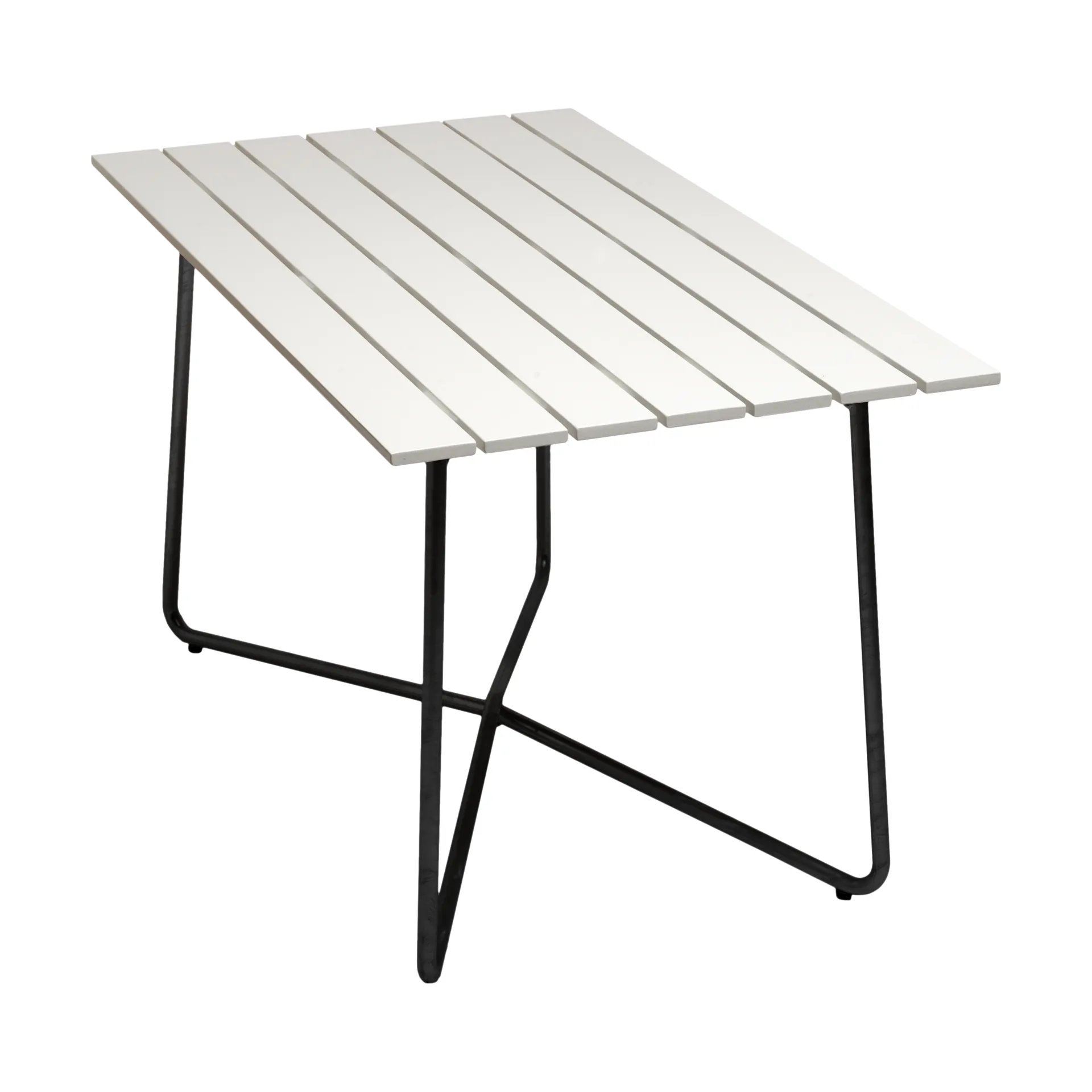 Mesa B25A, Roble lacado blanco-negro Grythyttan Stålmöbler