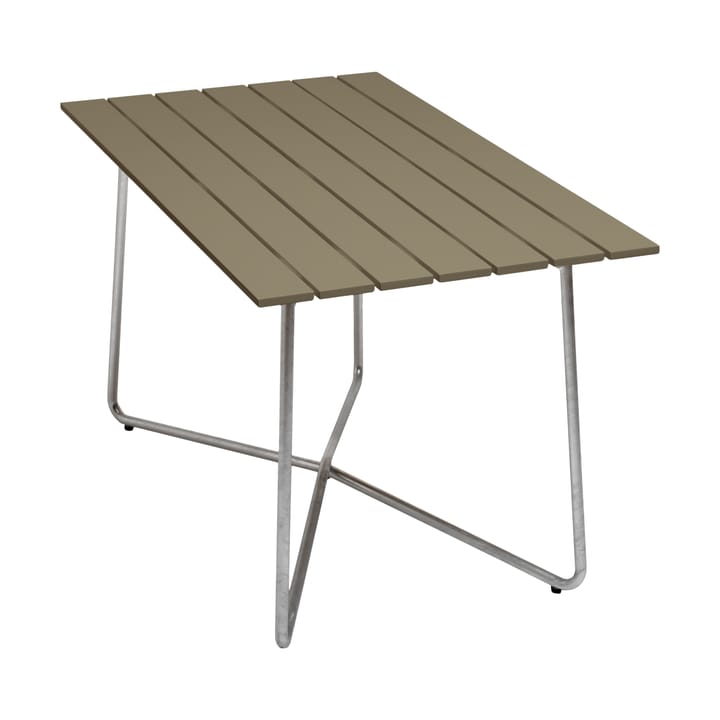 Mesa B25A - Verde claro roble-acero galvanizado - Grythyttan Stålmöbler