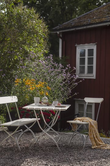 Mesa Bryggeri - Roble lacado blanco-galvanizado en caliente - Grythyttan Stålmöbler