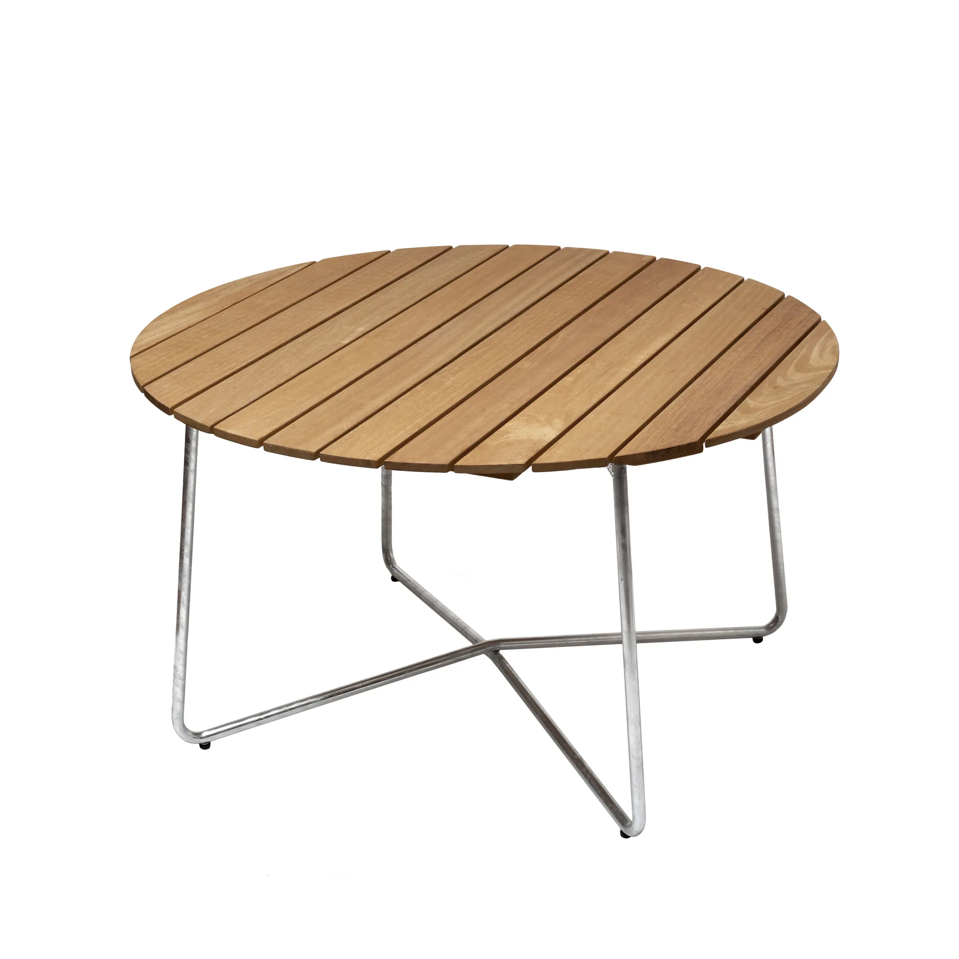 Mesa de comedor 9A, Roble aceitado Ø120 cm Grythyttan Stålmöbler