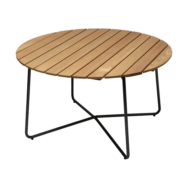 Mesa de comedor 9A - Roble aceitado-negro, Ø120 cm - Grythyttan Stålmöbler